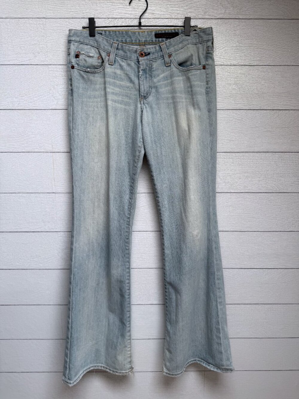 AG Adriano Goldschmied Light Wash Bootcut Jeans Womens Low Rise Denim Size 31R